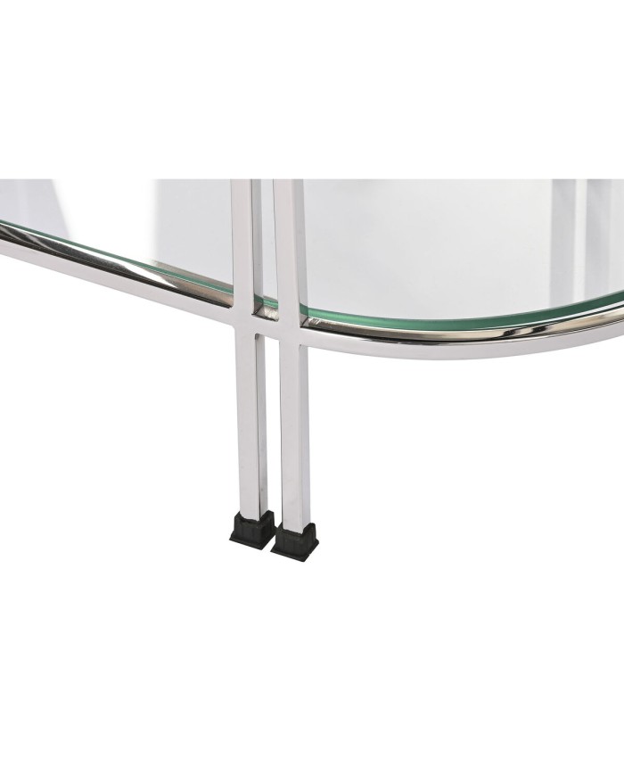 Tavolo aggiuntivo Home ESPRIT Argentato Acciaio Specchio 70 x 35 x 63 cm