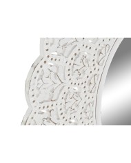 Specchio da parete Home ESPRIT Bianco Indiano Decapaggio 89 x 2 x 89 cm