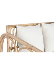 Divano Home ESPRIT Bianco Naturale 192 x 72 x 75 cm Divano Home ESPRIT Bianco Naturale 192 x 72 x 75 cm