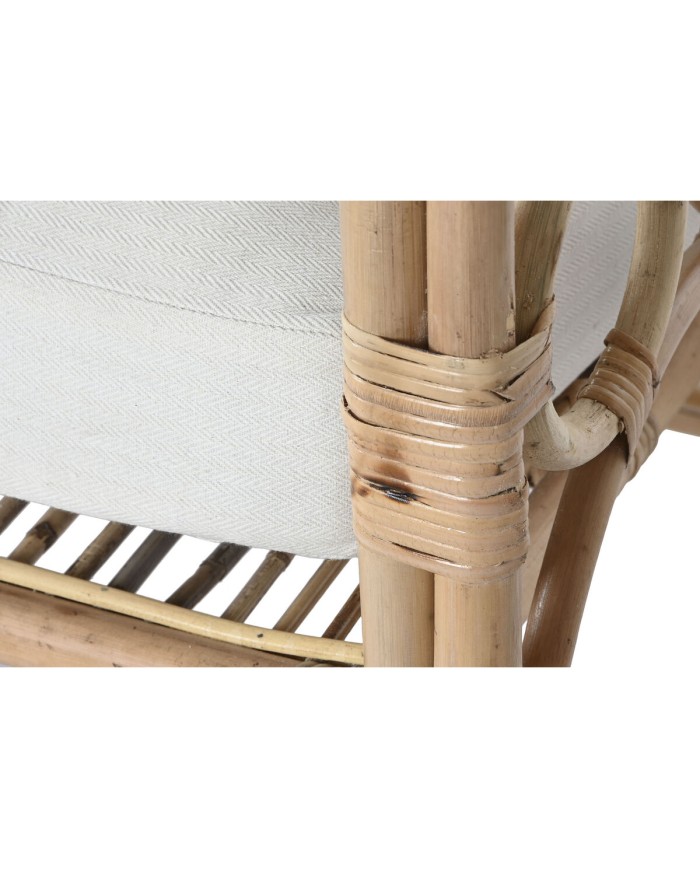 Divano Home ESPRIT Bianco Naturale 192 x 72 x 75 cm Divano Home ESPRIT Bianco Naturale 192 x 72 x 75 cm