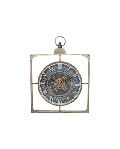 Orologio da Parete Home ESPRIT Nero Dorato Cristallo Ferro 60 x 9 x 80 cm Orologio da Parete Home ESPRIT Nero Dorato Cristallo Ferro 60 x 9 x 80 cm
