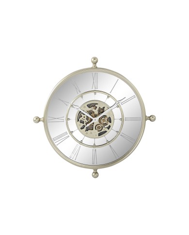 Orologio da Parete Home ESPRIT Champagne Ferro Specchio 67 x 8 x 67 cm Orologio da Parete Home ESPRIT Champagne Ferro Specchio 67 x 8 x 67 cm