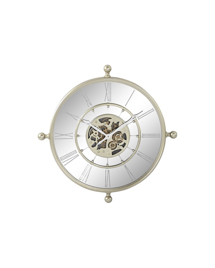 Orologio da Parete Home ESPRIT Champagne Ferro Specchio 67 x 8 x 67 cm Orologio da Parete Home ESPRIT Champagne Ferro Specchio 67 x 8 x 67 cm