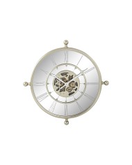 Orologio da Parete Home ESPRIT Champagne Ferro Specchio 67 x 8 x 67 cm Orologio da Parete Home ESPRIT Champagne Ferro Specchio 67 x 8 x 67 cm