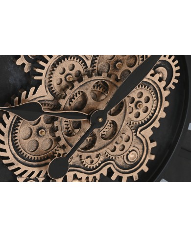 Orologio da Parete Home ESPRIT Nero Ferro 75 x 7 x 75 cm Orologio da Parete Home ESPRIT Nero Ferro 75 x 7 x 75 cm