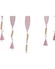 Decorazione pensile Home ESPRIT Azzurro Bianco Grigio Rosa Ferro Albero 33 x 1 x 77 cm (4 Unità) Decorazione pensile Home ESPRIT Azzurro Bianco Grigio Rosa Ferro Albero 33 x 1 x 77 cm (4 Unità)