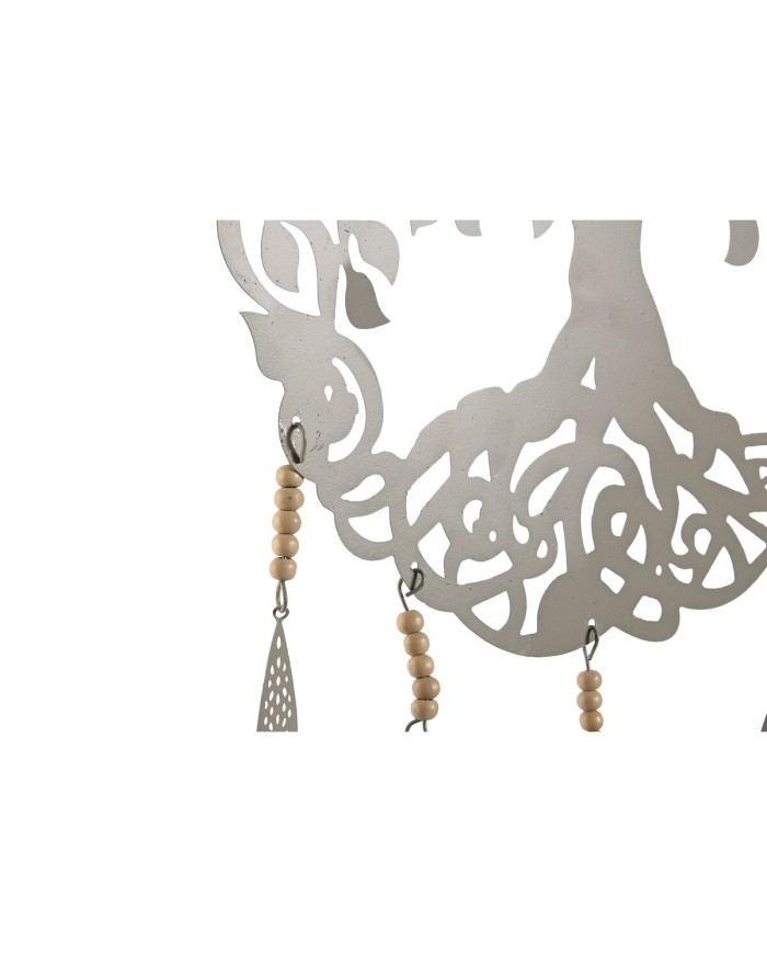 Decorazione pensile Home ESPRIT Azzurro Bianco Grigio Rosa Ferro Albero 33 x 1 x 77 cm (4 Unità) Decorazione pensile Home ESPRIT Azzurro Bianco Grigio Rosa Ferro Albero 33 x 1 x 77 cm (4 Unità)