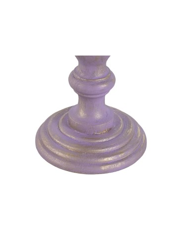 Candelabro Home ESPRIT Metallo Legno di mango Shabby Chic 12 x 12 x 34 cm