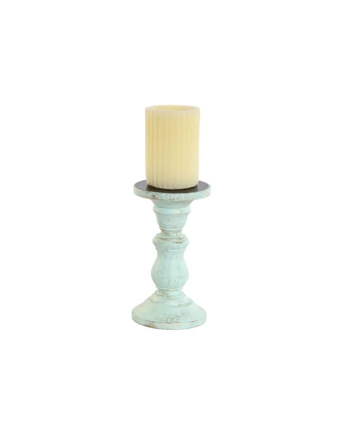 Candelabro Home ESPRIT Giallo Azzurro Verde Rosa Metallo Legno di mango Shabby Chic 10 x 10 x 18 cm Candelabro Home ESPRIT Giallo Azzurro Verde Rosa Metallo Legno di mango Shabby Chic 10 x 10 x 18 cm