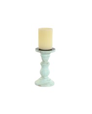 Candelabro Home ESPRIT Giallo Azzurro Verde Rosa Metallo Legno di mango Shabby Chic 10 x 10 x 18 cm Candelabro Home ESPRIT Giallo Azzurro Verde Rosa Metallo Legno di mango Shabby Chic 10 x 10 x 18 cm