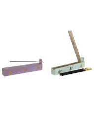 Bruciatore Home ESPRIT Legno Alluminio 24 x 4 x 6 cm (12 Pezzi) (6 Unità)