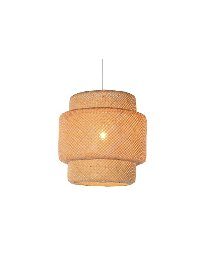 Lampadario Home ESPRIT Marrone Chiaro Bambù 50 x 50 x 55 cm