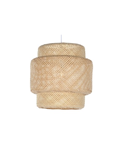 Lampadario Home ESPRIT Marrone Chiaro Bambù 50 x 50 x 55 cm