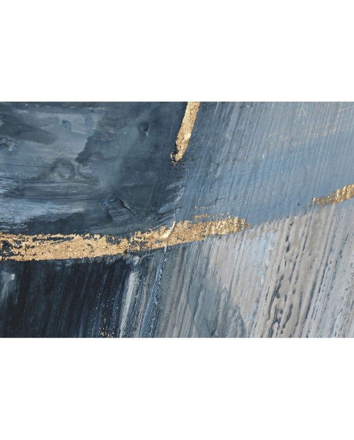 Quadro Home ESPRIT Azzurro Bianco Astratto Moderno 131 x 3,8 x 131 cm