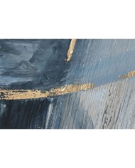 Quadro Home ESPRIT Azzurro Bianco Astratto Moderno 131 x 3,8 x 131 cm