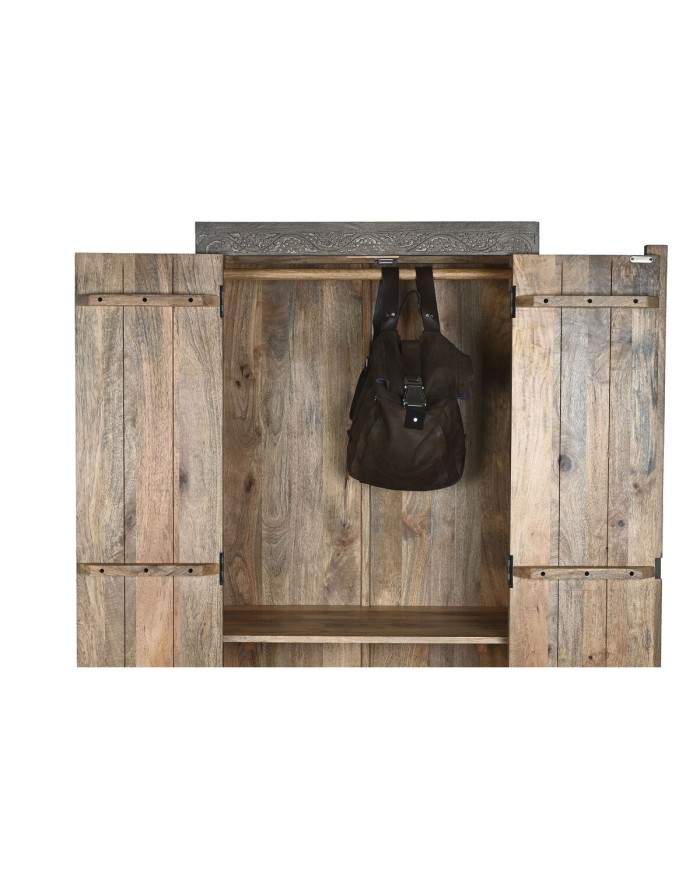 Armadio Home ESPRIT Marrone Chiaro Legno 85,5 x 47 x 180 cm