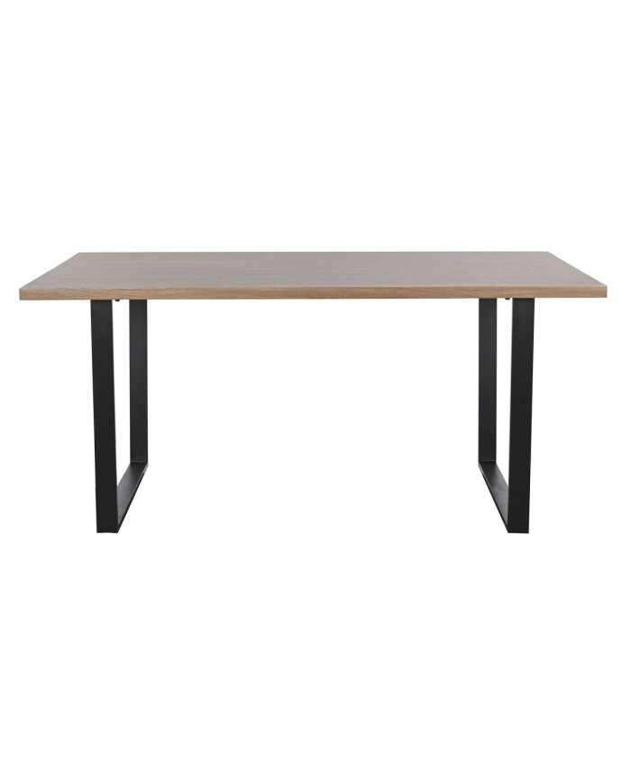 Tavolo da Pranzo Home ESPRIT Marrone Nero Ferro Legno MDF 160 x 90 x 75 cm Tavolo da Pranzo Home ESPRIT Marrone Nero Ferro Legno MDF 160 x 90 x 75 cm