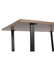 Tavolo da Pranzo Home ESPRIT Marrone Nero Ferro Legno MDF 160 x 90 x 75 cm Tavolo da Pranzo Home ESPRIT Marrone Nero Ferro Legno MDF 160 x 90 x 75 cm