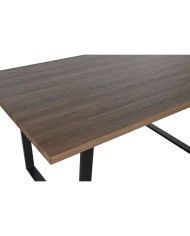 Tavolo da Pranzo Home ESPRIT Marrone Nero Ferro Legno MDF 160 x 90 x 75 cm Tavolo da Pranzo Home ESPRIT Marrone Nero Ferro Legno MDF 160 x 90 x 75 cm