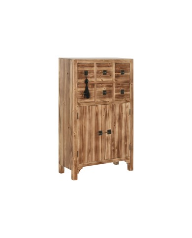 Cassettiera Home ESPRIT Nero Naturale Abete Legno MDF Orientale 63 x 27 x 101 cm Cassettiera Home ESPRIT Nero Naturale Abete Legno MDF Orientale 63 x 27 x 101 cm