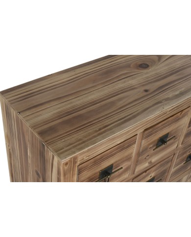 Cassettiera Home ESPRIT Nero Naturale Abete Legno MDF Orientale 63 x 27 x 101 cm Cassettiera Home ESPRIT Nero Naturale Abete Legno MDF Orientale 63 x 27 x 101 cm