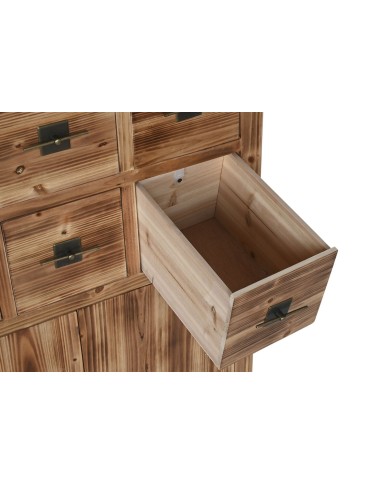 Cassettiera Home ESPRIT Nero Naturale Abete Legno MDF Orientale 63 x 27 x 101 cm Cassettiera Home ESPRIT Nero Naturale Abete Legno MDF Orientale 63 x 27 x 101 cm