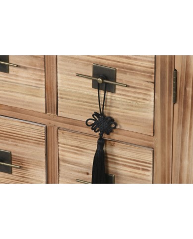 Mobile TV Home ESPRIT Nero Naturale Abete Legno MDF 130 x 24 x 51 cm Mobile TV Home ESPRIT Nero Naturale Abete Legno MDF 130 x 24 x 51 cm