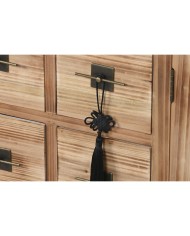 Mobile TV Home ESPRIT Nero Naturale Abete Legno MDF 130 x 24 x 51 cm