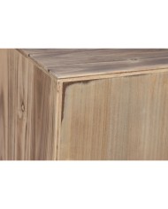 Comodino Home ESPRIT Nero Naturale Legno di abete Legno MDF 45 x 34 x 66 cm Comodino Home ESPRIT Nero Naturale Legno di abete Legno MDF 45 x 34 x 66 cm