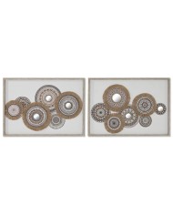 Quadro Home ESPRIT Bianco Dorato Albero Tradizionale 182 x 3,8 x 80 cm