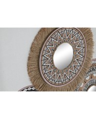 Tela Home ESPRIT Bianco Naturale Boho 70 x 3 x 50 cm (2 Unità) Tela Home ESPRIT Bianco Naturale Boho 70 x 3 x 50 cm (2 Unità)