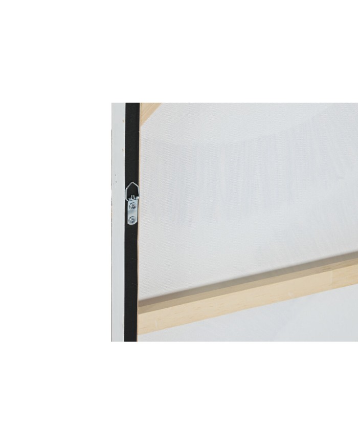 Tela Home ESPRIT Bianco Naturale Boho 60 x 3 x 80 cm (2 Unità)