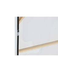 Tela Home ESPRIT Bianco Naturale Boho 80 x 4 x 100 cm (2 Unità)