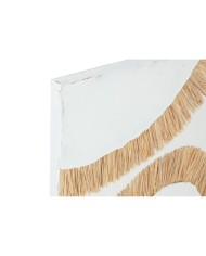 Tela Home ESPRIT Bianco Naturale Boho 60 x 3 x 80 cm (2 Unità)