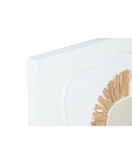 Tela Home ESPRIT Bianco Naturale Boho 80 x 4 x 100 cm (2 Unità)