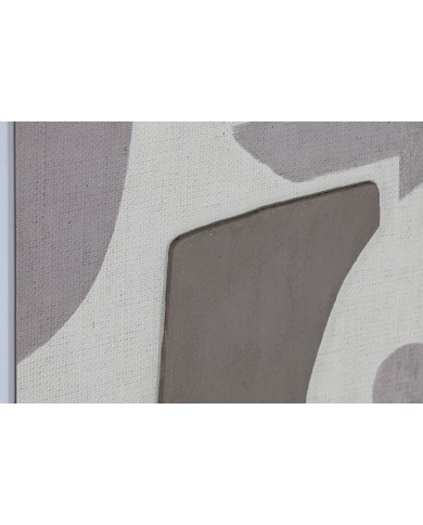 Tela Home ESPRIT Beige Grigio Astratto Moderno 40 x 3 x 50 cm (2 Unità)