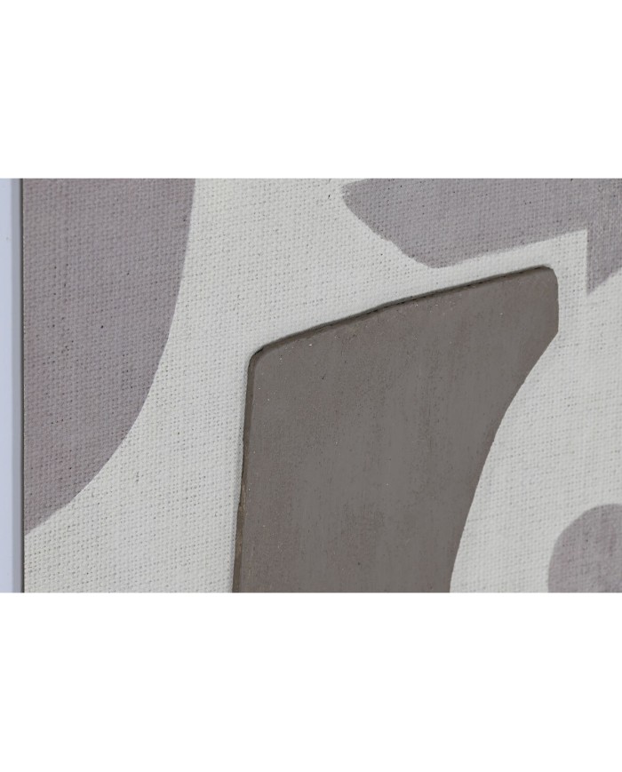 Tela Home ESPRIT Beige Grigio Astratto Moderno 40 x 3 x 50 cm (2 Unità)