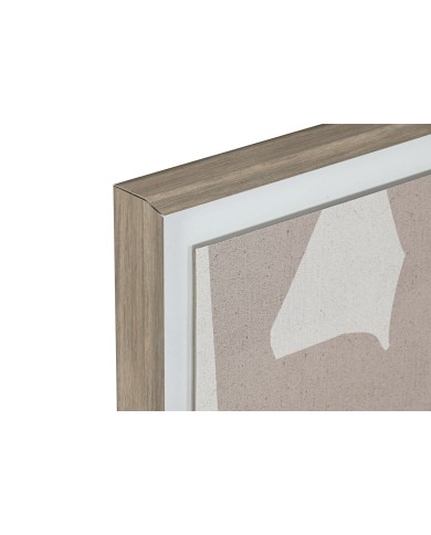 Tela Home ESPRIT Beige Grigio Astratto Moderno 40 x 3 x 50 cm (2 Unità)