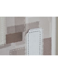 Tela Home ESPRIT Beige Grigio Astratto Moderno 40 x 2,5 x 50 cm (2 Unità)