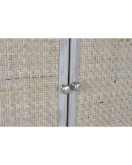 Appendiabiti con specchio Home ESPRIT Naturale Rattan Legno di paulownia Specchio 92 x 40 x 181 cm