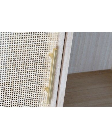 Scaffale Home ESPRIT Naturale Legno di paulownia Legno MDF 90 x 37 x 189 cm