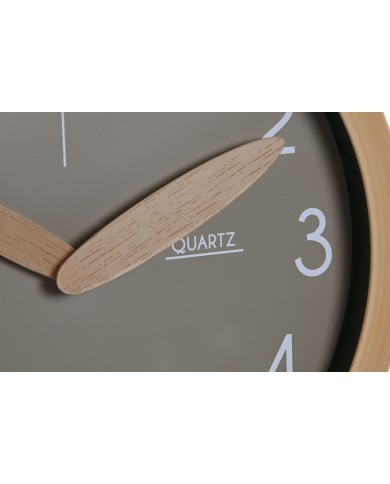 Orologio da Parete Home ESPRIT Marrone Verde Grigio polistirene 30 x 4 x 30 cm (3 Unità)