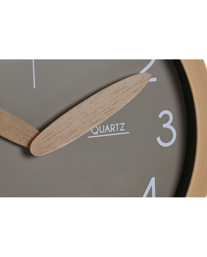 Orologio da Parete Home ESPRIT Marrone Verde Grigio polistirene 30 x 4 x 30 cm (3 Unità)