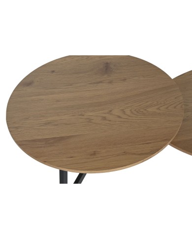 Tavolino da Caffè Home ESPRIT Nero Naturale 115 x 60 x 40,5 cm