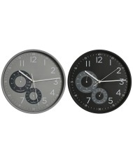Orologio da Parete Home ESPRIT Corallo Menta Lilla PVC 25,5 x 4,3 x 25,5 cm (3 Unità)