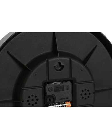 Orologio da Parete Home ESPRIT Nero Grigio PVC 30 x 4,7 x 30 cm (2 Unità)