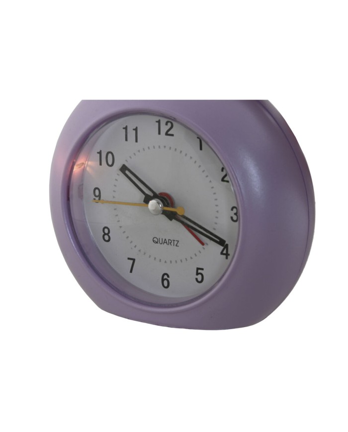 Orologio da Tavolo Home ESPRIT Rosa Corallo Lilla 10 x 4,7 x 9 cm