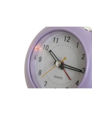 Orologio da Tavolo Home ESPRIT Rosa Corallo Lilla 10 x 4,7 x 9 cm