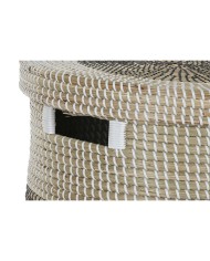 Set di Cestini Home ESPRIT Bianco Nero Naturale Erba di mare 44 x 44 x 51 cm (2 Pezzi) Set di Cestini Home ESPRIT Bianco Nero Naturale Erba di mare 44 x 44 x 51 cm (2 Pezzi)