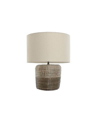 Lampada da tavolo Home ESPRIT Bianco Marrone 50 W 220 V 38 x 38 x 47 cm